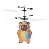 Weqizuerqi Hubschrauber Spielzeug | Flugzeug mit Bewegungserkennung – Hubschrauber Spielzeug – für und Mädchen drinnen und draußen grüner Raum Hinterhof Weihnachten