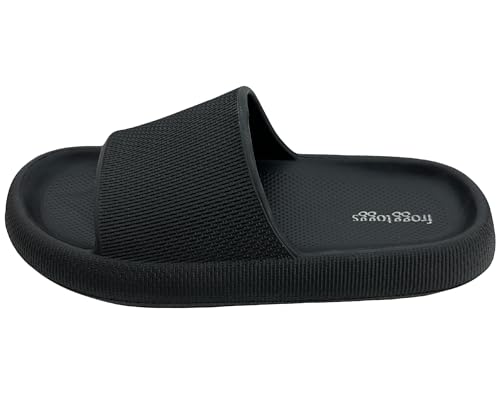 FROGG TOGGS Men's Squisheez Slide Sandal, Black, 10