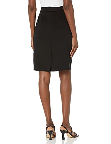 Kasper Women's Pullon Pleather FRNT Panel Skirt2