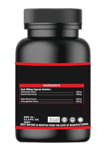 Image of Herbal Energy & Vitality Capsules | Daily Wellness & Immunity Support Supplement | Ayurvedic Health Formula | 180 Capsules | Pack of 3 Bottles