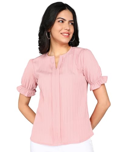 Image of Stylistico Summer Puff Half Sleeve Formal Top for Office wear Women Short Tops for Party Stylish Western Top Casual top for Womens Tops for Jeans