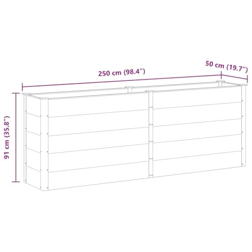 Jardinière surélevée en composite pour aménager votre terrasse