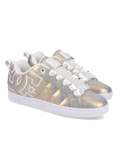 DC Shoes Court Graffik Damen Sneaker, Lt Gold, 36 EU