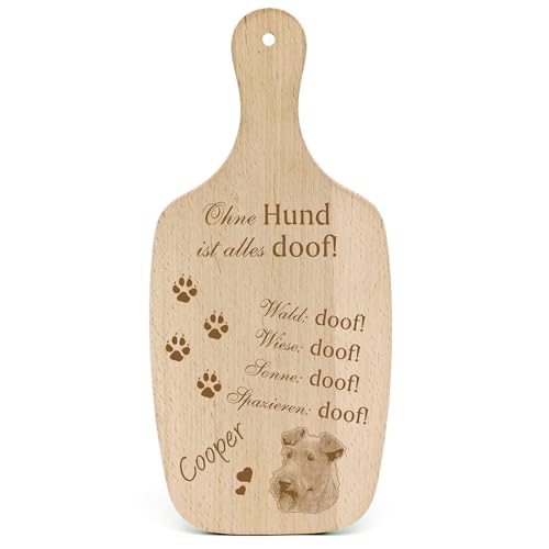 DEKOLANDO Deko Hundeschild Geschenk Hund Irish Terrier Kopf -... Alles Doof- Hundeschilder Hundebesitzer Hundemama Hundepapa Hundeliebhaber Hundehalter