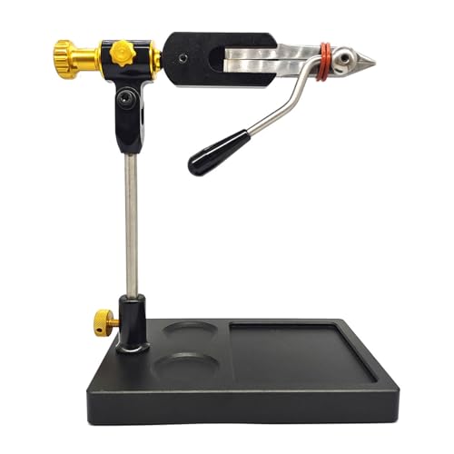 COYEUX 360° Rotary Fly Tying Vise, Fishing Hook Tying Tools, with Jaws - Opening Width 2mm, Accommodate a Wide Range Of Hooks Size 28-4/0
