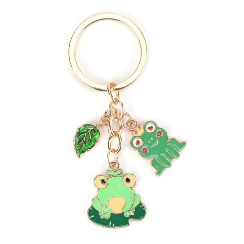 Porte Clés Personnalisé Avec Grenouille Et Feuilles De Dessin Animé Mignon, Porte Bonheur Pour Les éducateurs, Amis, Famille, Amoureux, Cadeau Pour Femme,...