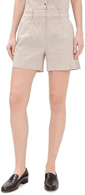 Theory Women's Fluid Pleat Short, Cognac Multi, Size 00