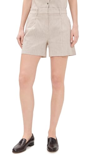 Theory Women's Fluid Pleat Short, Cognac Multi, Size 00