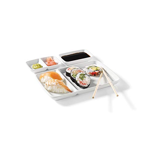 Starfrit T092507 Ceramic Modular Fondue Serving Dishes, 2 Sets, One Size, Silver