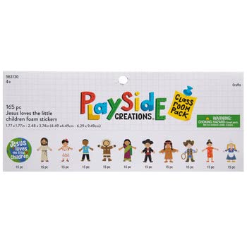 Jesus Loves The Little Children Foam Sticker Set - 165 Pieces #TOP2