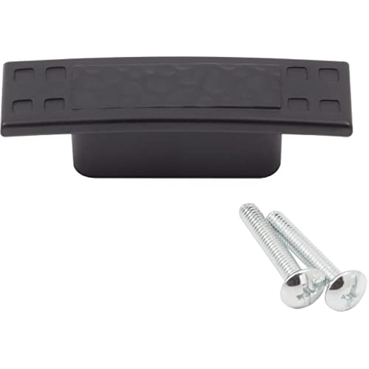 Stone Harbor Hardware Arts & Crafts Cabinet Knob/Pull, Matte Black