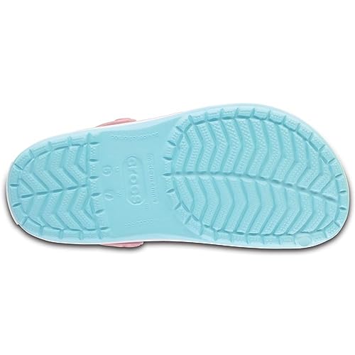 Sandália crocs crocband ice blue/white