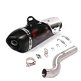 Nonuink Für Triumph Für Street Triple 765S R RS 2017-2021 Motorradauspuff Modifizierter Schalldämpfer Mittleres Verbindungsrohr Katalysator Löschrohr Auspuff (Farbe : 4)
