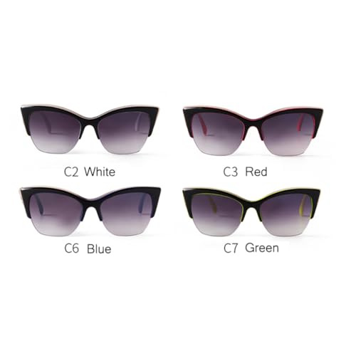 Lunettes œil de chat sans monture légères pour éviter la fatigue UV400
