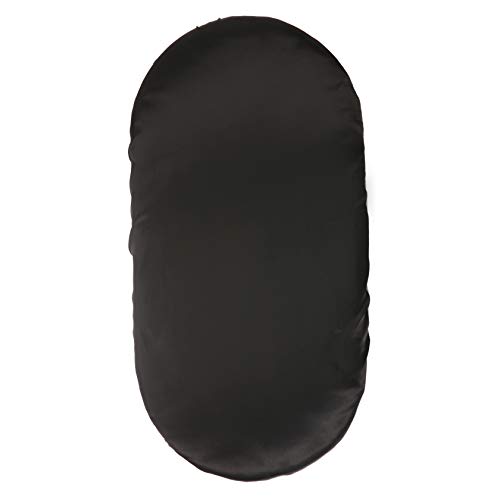 Image of Pro Goleem Satin Bassinet Sheet Great for Baby Hair Soft Silk Feeling Sheet for Cradle or Bassinet Pad&Mattress for Boys and Girls Gift for Newborn and Infant Black