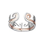 Bague ouverte pour femme - fabrication exquise, réglable, confortable à porter, anneaux ouverts en cuivre