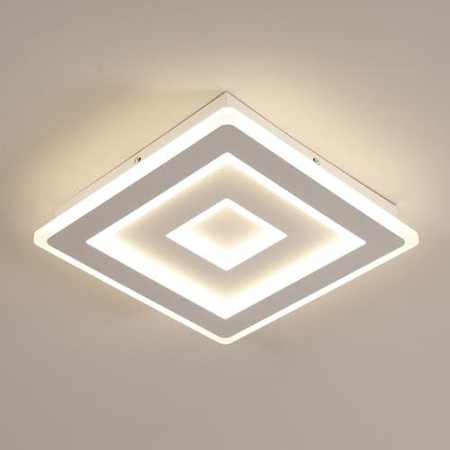Lampe de plafond LED anti-fatigue visuelle plafonnier carré 36W lumière du jour
