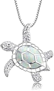 Jewelry Health and Longevity Opal Sea Turtle Pendant Necklace Birthstone Jewelry for WomenJewelry Health and Longevity Opal Sea Turtle Pendant Necklace Birthstone Jewelry for Women