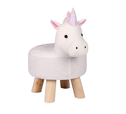 LITTLE POPI, Children’s Favorite Animal Ottoman, Kids Footrest Stool, Plush Ride on Seat