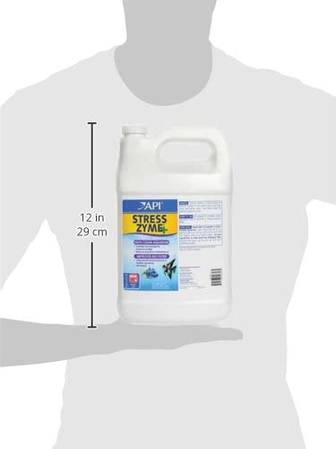 Image of API Stress Zyme Freshwater and Saltwater Aquarium Cleaning Solution 1-Gallon Bottle