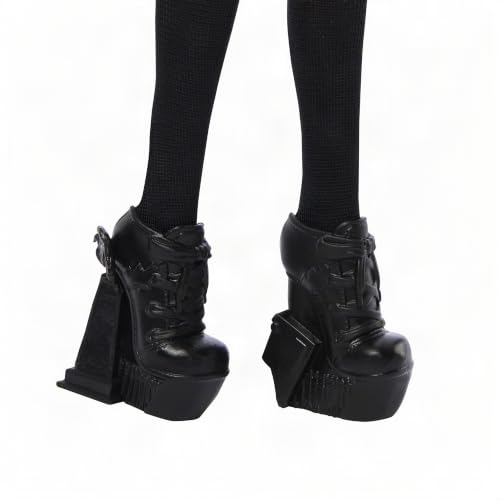 Monster High x Wednesday Addams Puppe in schwarzem Kleid – Ansicht 4