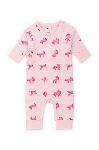 Image of monica + andy Kimono Tie Long Sleeve One Piece, 100% Organic Baby Clothes for Girls & Boys, Preemie, Newborn & Infant