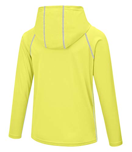 Image of Boys Grils Long Sleeve Sun Shirts UPF50+ Hoodie Thumbhole Rash Guard Quick Dry Atheltic Hiking Workout Water Playing