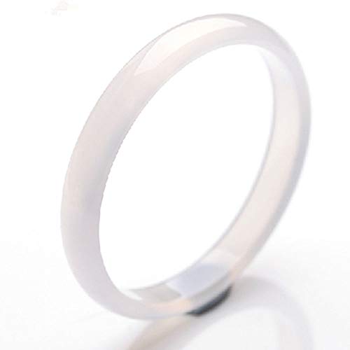 Bracelet en jade pour femmes en agate blanche naturelle et fine de 56mm
