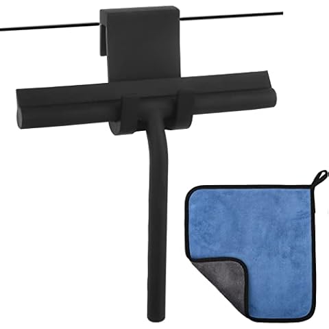 cocofy Duschabzieher schwarz matt 21 cm breit Cover
