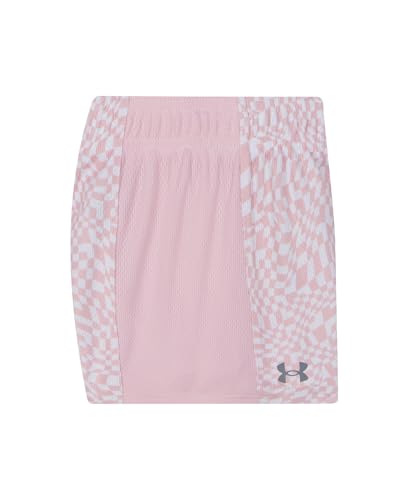 Image of Under Armour Girl's 2-piece Short Sleeve Tee and Shorts Set, Lightweight and Comfortable