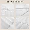 HOUZONIY White Womens Maxi Skirt Flowy Elastic Wai... #4