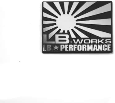 Amazon Lbwk Lbエンブレム Lb Works日章 Box Silver Eb12 エンブレム 車 バイク