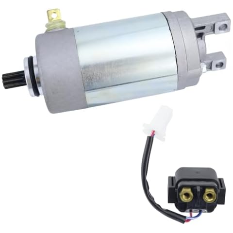 Shamofeng Starter & Solenoid for Yamaha Grizzly 125 YFM125 2004-2013/ Breeze 125 YFA1 2004, 3FA-81890-00-00, 2005 2006 2007 2008 2009 2010 2011 2012 Grizzly 125 Starter for 2004 Breeze 125 Cover