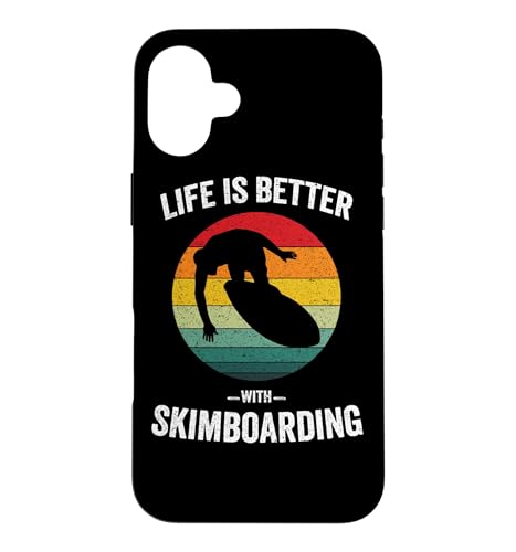 Life is Better with Skimboarding ���B���e�[�W�X�L���{�[�h �X�}�z�P�[�X iPhone 16 Plus �p