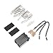 1 Set Oven Accessories Terminal Block Range Receptacle Burner Receptacle Kit Refrigerator Accessories Range Top Burner Accessories Metal Oven Receptacle Kit Heating Stove Abs