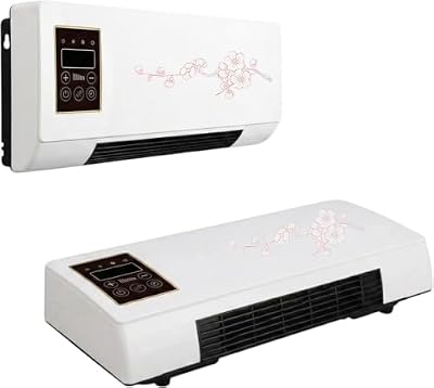 1800W Wall Mounted AC Heater, 2-in-1 Portable Mini Air Conditioner Fan with Remote, Quiet Smart Cooling & Heating Unit for Bedroom Home Office, White
