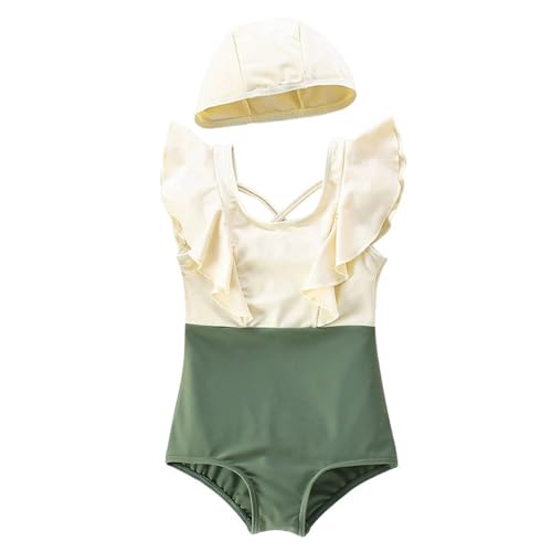 Maillot de bain à volants 1 pièce enfant pour vacances à la mer