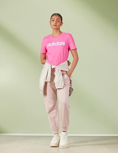 Image of adidas Women Cotton Solid Fitted T-Shirt