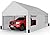 Shintenchi Carport 12' x 20' Heavy Duty Portable Garage, Car Port Canopy with Side-Opening Removable Door & Roll-Up Windows, Car Canopy for Truck,Car,Boat,Motorcycle,White