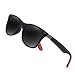 Produktbild Sunmeet Polarisierte Sonnenbrillen Herren Damen Retro Fahren Elastizität Outdoor Eyewear Sonnenbrillen S1003(Schwarz Schwarz)
