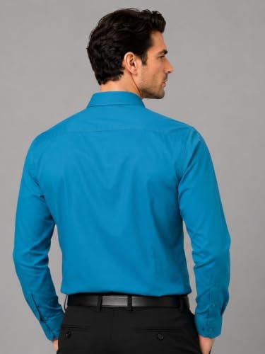Image of Appel Touch Men's Cotton Blend Formal Shirt Full Sleeves
