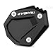 Mokiton Motorcycle Side Stand Extension Kickstand Plate Compatible With H.onda Transalp XL750 2023 2024 | Foot Pad Support XL 750 Transalp750 Accessories (black)