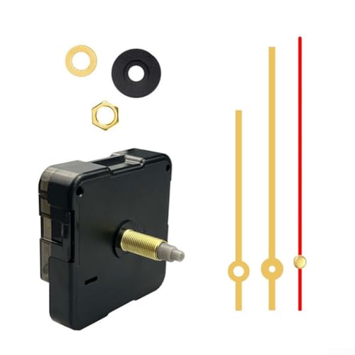 Un kit de movimiento de reloj de pared de cable largo que garantiza un cronometraje silencioso (D)
