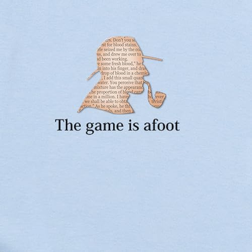 CafePress The Game is afoot Sherlock Holmes Mystery tee Long Cute Long Sleeve Infant Baby Bodysuit Romper2