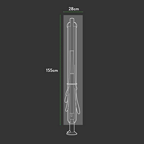 Ascot Premium Rotary Line Cover - 28/28(W) X 155 (H) cm Modern Grey - Image 3