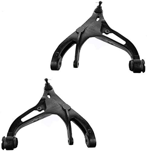 Image of Detroit Axle - 4WD Front End Control Arms Kit for 02-05 Dodge Ram 1500, 2 Lower Control Arms w /Ball Joint 2 Outer Tie Rod Ends 2002 2003 2004 2005 Replacement - 4pc Set