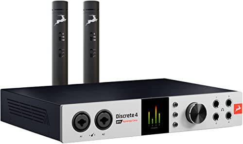 Antelope Audio Discrete 4 Pro Synergy Core 14X20 Thunderbolt 3 And Usb 2.0 Audio Interface With 2 Edge Note Mics, Bitwig Studio Daw, Auto-Tune Synergy And 37 Fx Included #TOP6