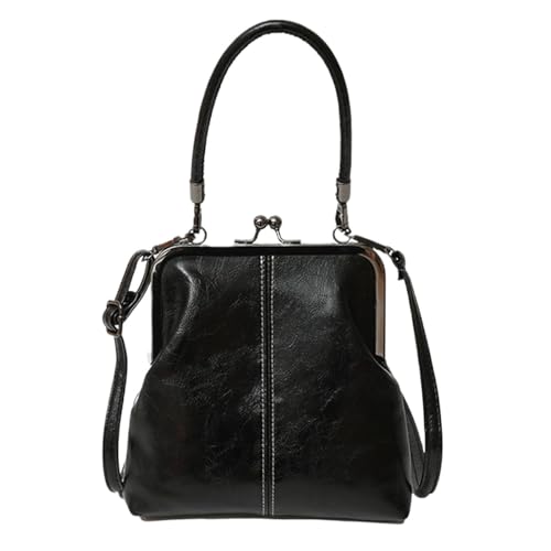 Skkpolo Bolso De Estilo Retro Para Mujeres Y Niñas, Bolso Para Mujer Con Correa De Hombro Ajustable, Carteras Y Bolsos Con Cierre De Beso, Para Diario, Trabajo, Viaje
