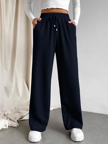Image of Leriya Fashion High Waist Trousers for Women - Flared Korean Style Formal Pants | Elegant Workwear for Office, College & Events (Available in Plus Size