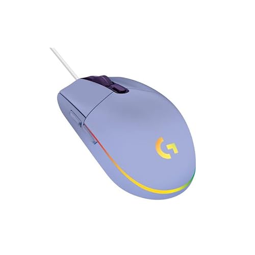 G203 LIGHTSYNC Mouse Gaming con Illuminazione RGB, Personalizzabile, 6 Pulsanti Programmabili, Sensore per Gaming, Tracciamento a 8000 DPI, Peso Ridotto - Lilla - Mouse gaming - Immagine 3